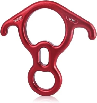 Figura de resgate, 8 descender grande orelha dobrada revestimento e equipamento de rapel 50 KN - Imagem 1 de 4
