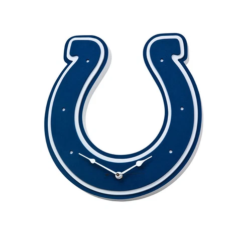 Foam Fanatics NFL Indianapolis Colts 3-D Foam Wall Clock Home Office decor Cover