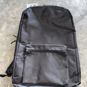 Backpack, Black, 19 Inches With Padded Straps - Picture 1 of 3