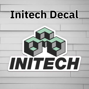 Calcomanía Initech (vinilo para coche portátil ventana vaso botella de agua) símbolo pegatina - Imagen 1 de 5