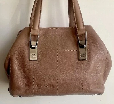 Authentic chanel bag leather bag square stitch  - Image 1 of 4