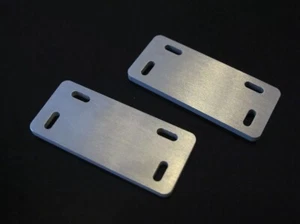 Pair Aluminum Tank Mounting Bracket Plate Tamiya 1/14 King Grand Knight Hauler - Picture 1 of 2