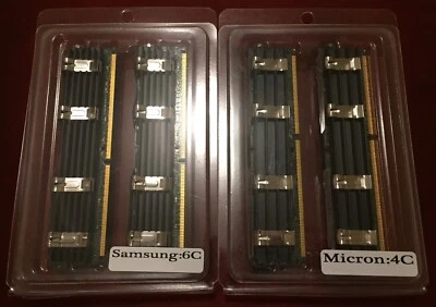 16GB KIT 4X 4GB PC2-5300 5300 667 Mhz Apple Mac Pro MA356LL/A A1186 Memory Ram - Image 1 of 4