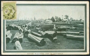 Sello postal 3d de Australia Somerset 1920 oliva canguro a Alemania, buen estado - Imagen 1 de 2