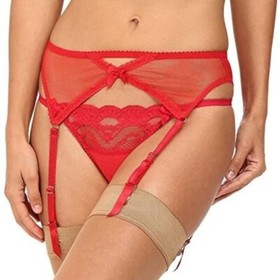 L' Agent Agent Provocateur Marinoa Suspender Garter Belt Red Size Large L085-45