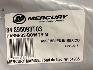 NEW MERCURY BOW TRIM HARNESS PART #84-895093T03 SS 84-8M0169506 - Picture 1 of 5
