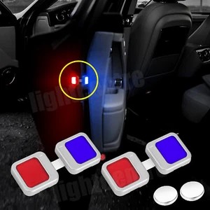 Par de luces de seguridad estroboscópicas anticolisión flash lámpara de advertencia abierta para puerta LED de coche - Imagen 1 de 8