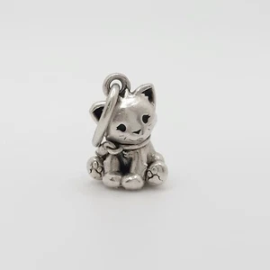 Pandora Sweet Cat w/ Fish Dangle Charm #798011EN16 - PA010 - Picture 1 of 5