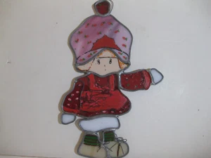 strawberry shortcake Glass Sun Catcher ornament vintage HTF - Picture 1 of 8