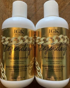 2 Pack IGK Legendary DREAM HAIR Hydrating SHAMPOO NEW 8 oz each - Picture 1 of 2