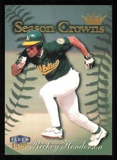 1999 Ultra #223 Rickey Henderson Baseball Card - - Near Mint or Better