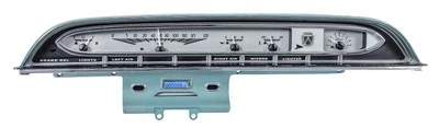 Sistema de calibre analógico Ford Galaxie 1961 Dakota Digital plateado azul VHX-61F-GAL-S-B Foto 1 de 4