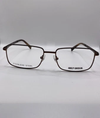 Marco óptico de metal marrón Harley Davidson HD0763 049 56-17-145 RX Foto 1 de 4