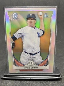 2014 Topps Bowman Chrome Refractor New York Yankees 294/500 Fred Lewis - Picture 1 of 2