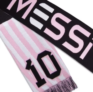 Neu mit Etikett Adidas Messi Miami Schal - pink schwarz und weiß - Fußball - Bild 1 von 6