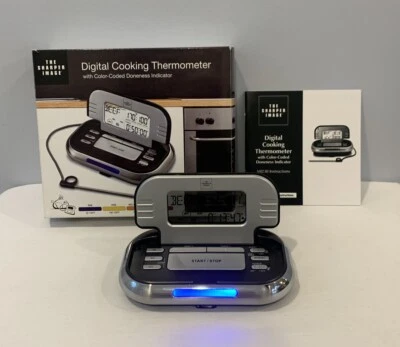 The Sharper Image Digital Meat Thermometer w/ Probe And Color Doneness Indicator - Image 1 of 4