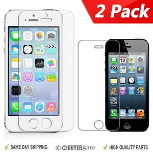 ACENIX 2 x Genuine Tempered Glass Screen Cover Protector Apple iPhone 5 5G 5S 5C - Zdjęcie 1 z 10