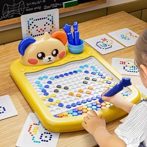 Large Magnetic Dots Board For Kids, Magnetic Dot Art With Magnetic Pen, Toys For - Picture 1 of 12