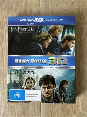 Harry Potter Deathly Hallows Part 1 & 2 3D Only Blu-rays Pre Owned - Image 1 of 4