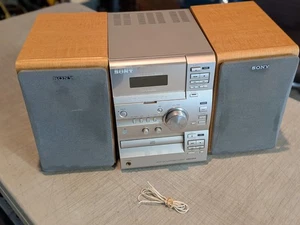 Sony CMT-CP11 CD Tape Radio W/ Speakers Sound System Radio WORKS SEE DESCRIPTION - Picture 1 of 16