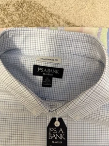 Camicia Jos A Bank manica lunga 3xl 19 34/35 a quadri vestibilità sartoriale extra carina - Foto 1 di 4