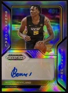 2021 Prizm Draft Picks Nah’Shon “Bones” Hyland Rookie Signatures Auto #SS-NHY - Picture 1 of 2