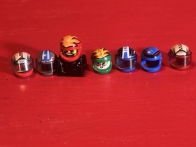 Lego Racers Helmet, Base & Head Lot From 4583, 4582, 4588, 8350 & 8389.