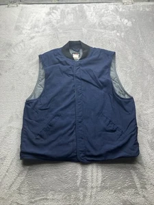 Chaleco Bulwark FR Para Hombres Grande L Azul Resistente al Llama Aislado Nomex Ropa de Trabajo - Imagen 1 de 10