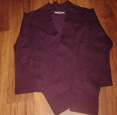 Cárdigan Calvin Klein Color Ciruela Pequeño Raylon y Nylon Foto 1 de 2
