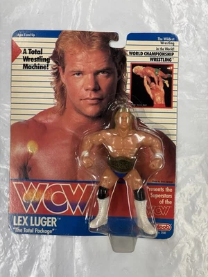 Figura de acción WCW Wrestling Galoob Lex Luger 1990 - juguete nuevo sellado raro Foto 1 de 4