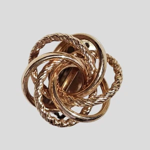 Orecchino singolo 1/20 14K con nodo riempito in oro clip pezzo di ricambio vintage... - Foto 1 di 5