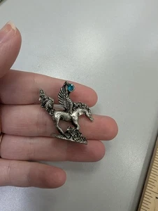 PEWTER CCI Pegasus - 1.25" Metal Miniature Fantasy Figurine Dnd  - Picture 1 of 7