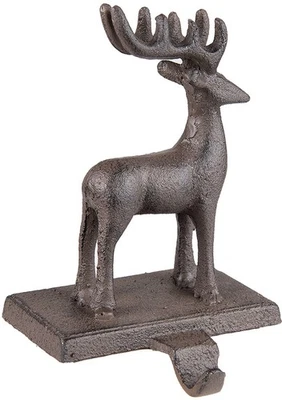 Clayre & Eef 6Y5298 Weihnachtsstrumpfhalter Rentier 13x11x21 cm Braun - Bild 1 von 2