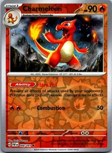 Charmeleon - 008/091 - SV: Paldean Fates Reverse Holo - Bild 1 von 2