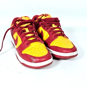 Nike Dunk Low Men Size UK 8 DD1391-701 Gold Tough Red White Yellow Orange Shoes - Picture 1 of 14