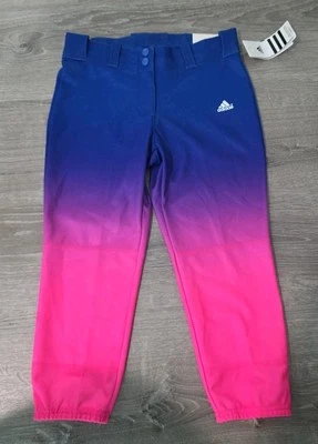 Pantalones de Softbol Adidas Niña Destiny Ombre Rosa Azul Púrpura Talla L Nuevos Foto 1 de 4