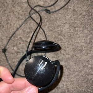 Sony MDR-G45 Stereo Walkman Kopfhörer schwarz hinter dem Nacken ohne Polster) - Bild 1 von 2