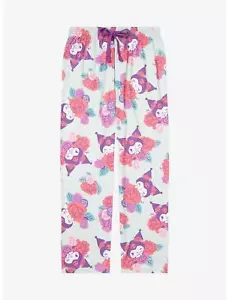 Sanrio Kuromi Floral Allover Print Sleep Pants - Picture 1 of 2
