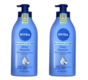 2 NIVEA 48 Stunden tief nährendes Serum Körperlotion mit Sheabutter - 20 flüssige Unzen Jeweils - Bild 1 von 12