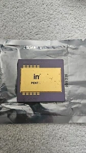 INTEL PENTIUM PRO '94 VINTAGE CPU - Gold Recovery - Picture 1 of 2