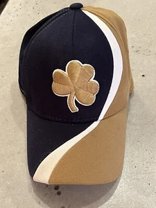 Notre Dame Beige & Blue Shamrock Hat One-Fit - Picture 1 of 5