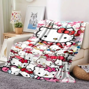 Hello Kitty Flannel Soft Throw Blanket 27 x 40 inches - Picture 1 of 4