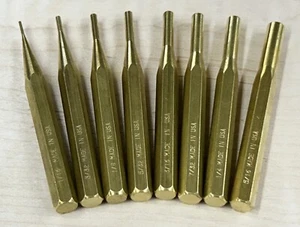 Precision Brass Drive Pin Punches MADE IN USA Hex Punch Set Drift Gunsmithing - Picture 1 of 7