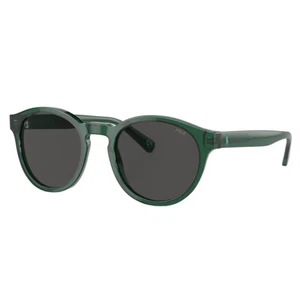 Polo Ralph Lauren PH 4192 608487 Shiny Transparent Green Plastic Sunglasses - Picture 1 of 3