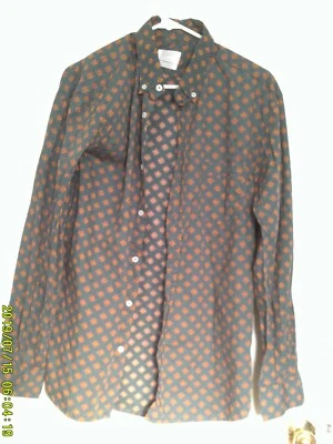 Vanishing Elephant LS Button Down XL Green Pattern - Image 1 of 3