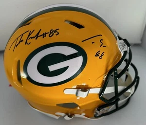 Packers LUKE MUSGRAVE & TUCKER KRAFT Signed Full Size Authentic Helmet AUTO JSA - Picture 1 of 1