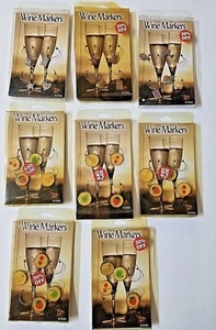 Wein Charms Marker 8 Sets à 4 insgesamt 36 Früchte Herzen Sterne  - Bild 1 von 5