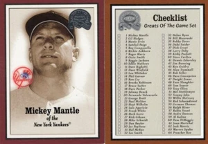 2000 Fleer Greats Of The Game Complete Baseball Set 107 ,Checklist 108 Cards - Picture 1 of 1