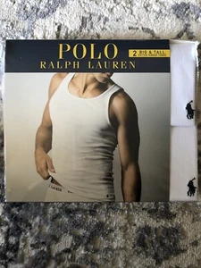 2 POLO RALPH LAUREN HERREN 4XT BAUMWOLLE WEISS TANK TOP T-SHIRTS UNTERHEMDEN - Bild 1 von 2