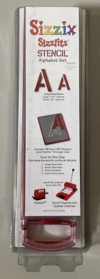 Sizzix Sizzlits Stencil Alphabet Set Model 38-9732 - Image 1 of 2
